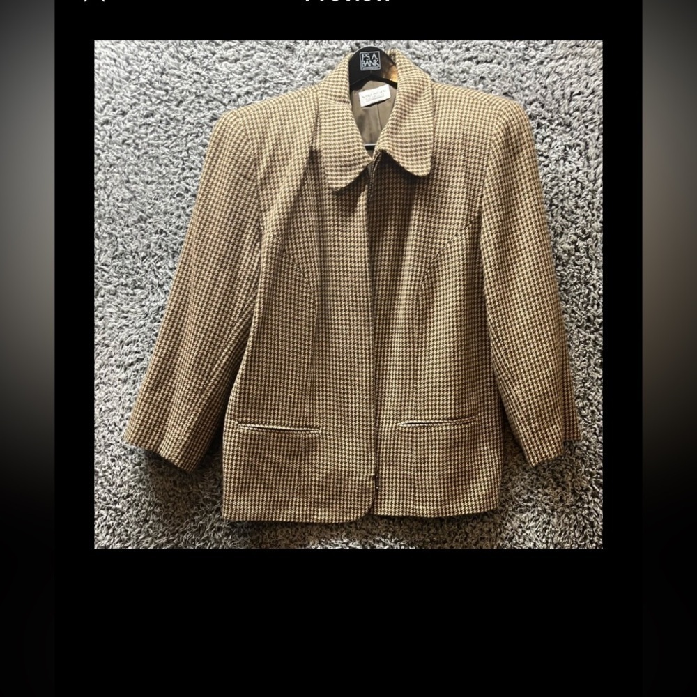 Villager by Liz Claiborne Women's Houndstooth Blazer & Skirt Set 20W